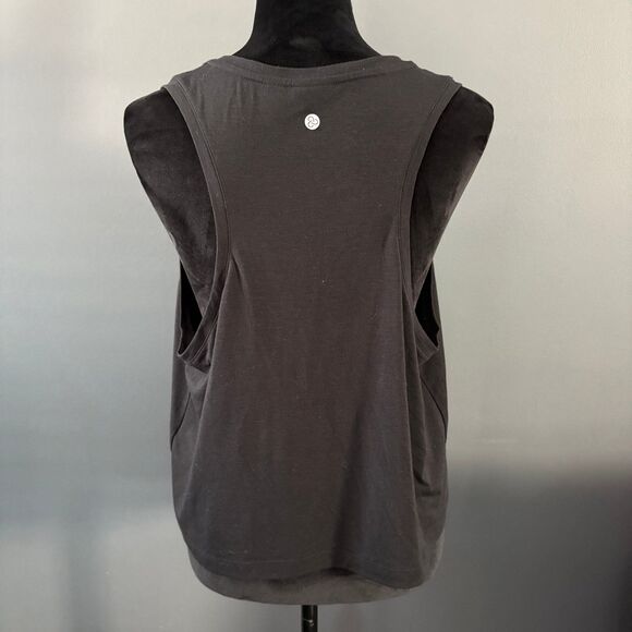 Nordstrom Zella Cropped Athletic Tank Top Womens Large Black - Picture 5 of 9